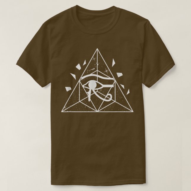 Egypt Eye Of Horus Egyptian Hieroglyphics Ankh Che T-Shirt (Design Front)