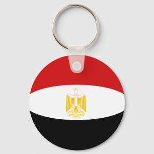 Egypt Fisheye Flag Keychain