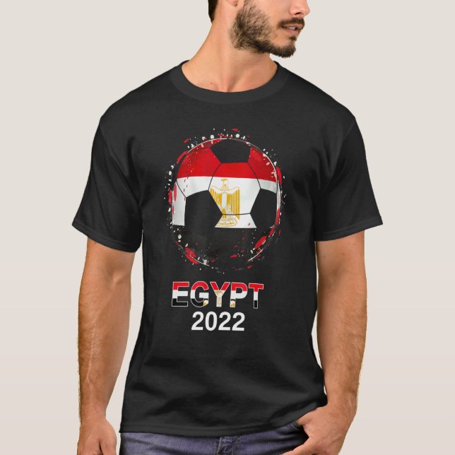 Egypt Flag 2022 Supporter Egyptian Soccer Team Egy T-Shirt (Front)