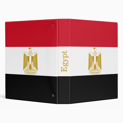 Egypt Flag 3 Ring Binder