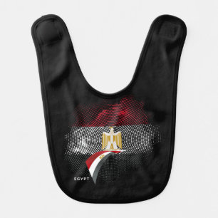 Egypt flag baby bib