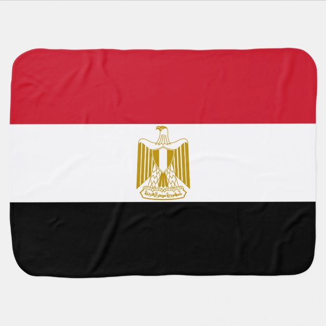 Egypt Flag Baby Blanket (Horizontal)
