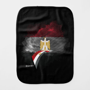 Egypt flag baby burp cloth