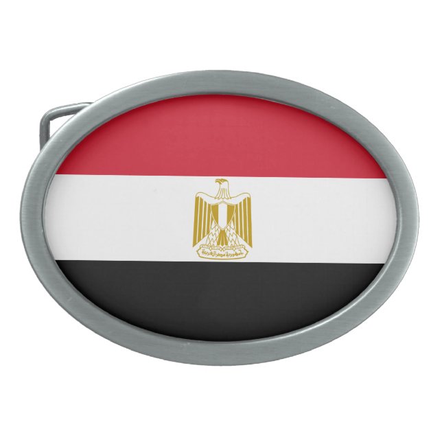 Egypt Flag Belt Buckle (Front)