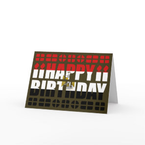 Egypt Flag Birthday Card