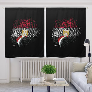 Egypt flag blackout curtains