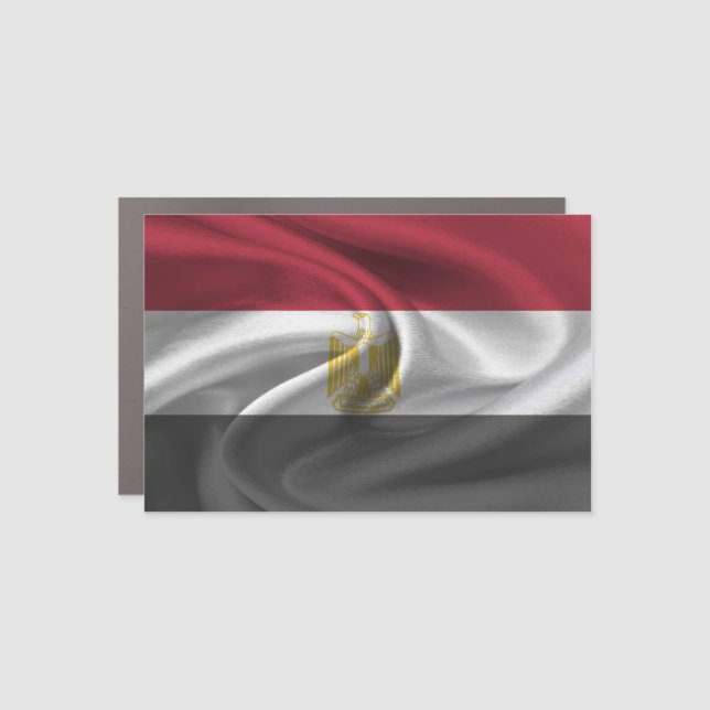 Egypt Flag Car Magnet (Front)