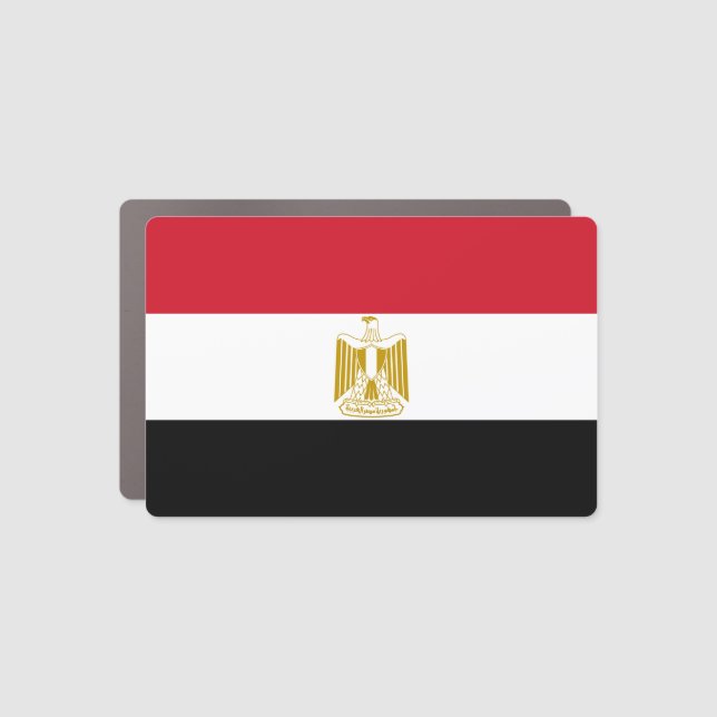 Egypt Flag Car Magnet (Front)