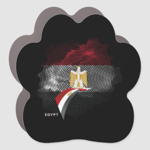 Egypt flag car magnet