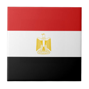 Egypt Flag Ceramic Tile