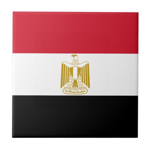 Egypt Flag Ceramic Tile