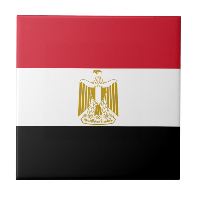 Egypt Flag Ceramic Tile (Front)