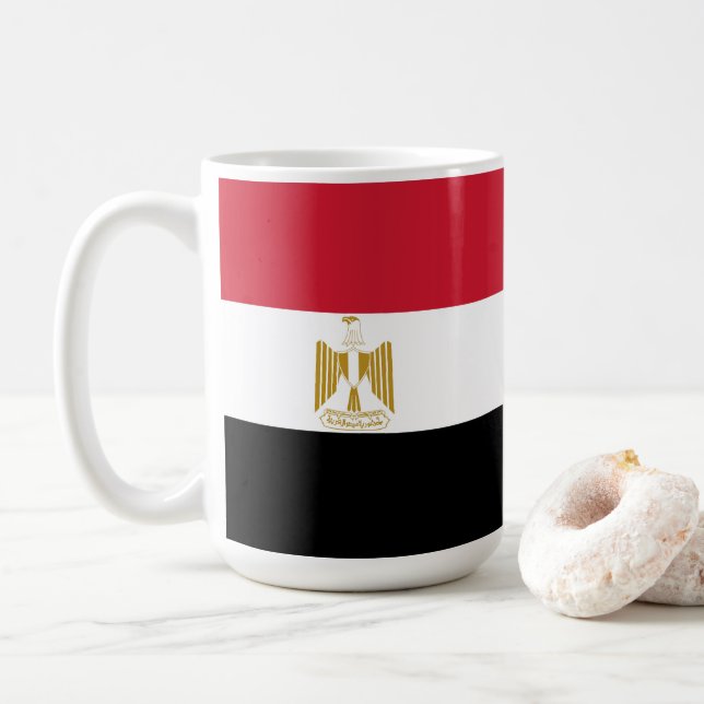 Egypt flag coffee mug (With Donut)