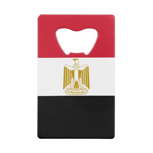 Egypt Flag Credit Card Bottle Opener