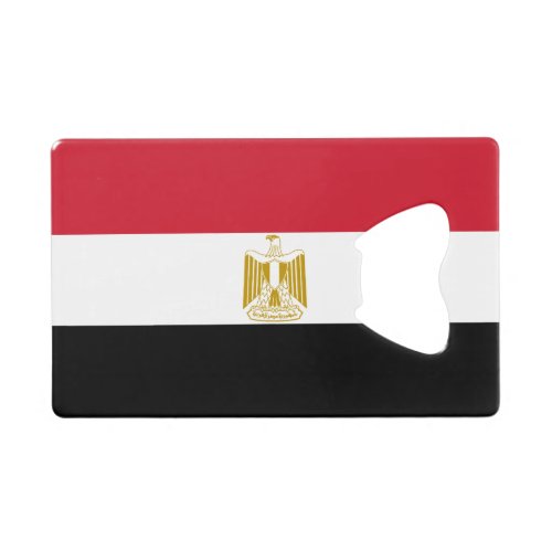 Egypt Flag Credit Card Bottle Opener