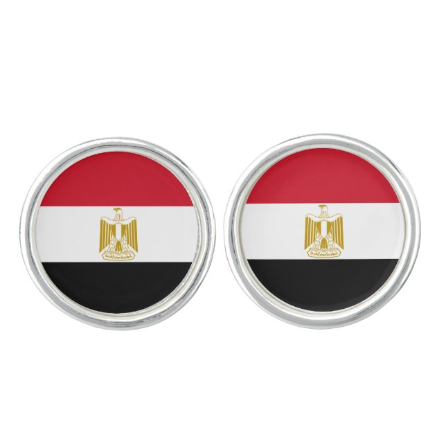 Egypt Flag Cufflinks (Front)