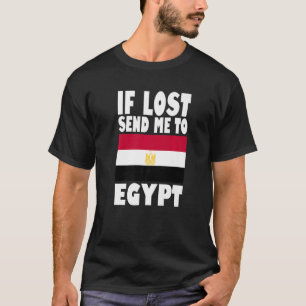 Egypt Flag Design If lost send me to Egypt Premiu T-Shirt