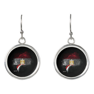 Egypt flag earrings