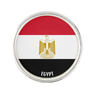 Egypt Flag Elegant Patriotic Lapel Pin
