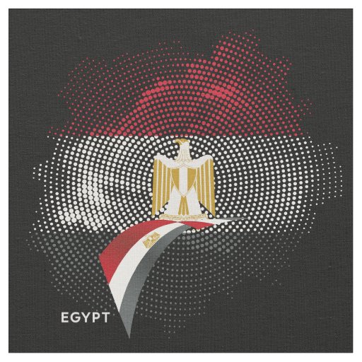 Egypt flag fabric