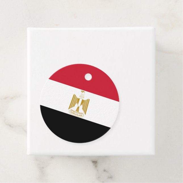 Egypt flag favor tags (In Situ)
