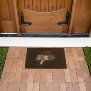 Egypt flag fiber doormat