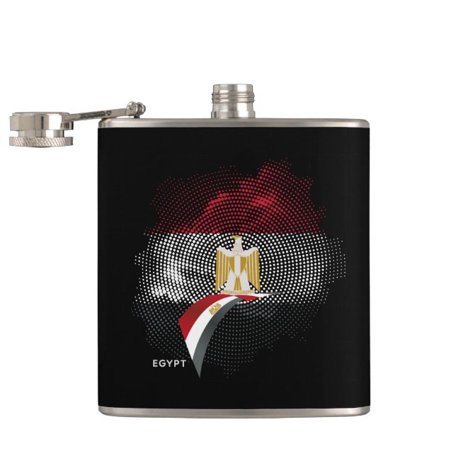 Egypt flag flask (Opened)