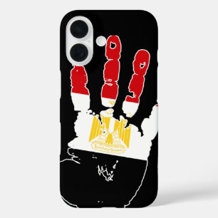 Egypt Flag Handprint iPhone 16 Case