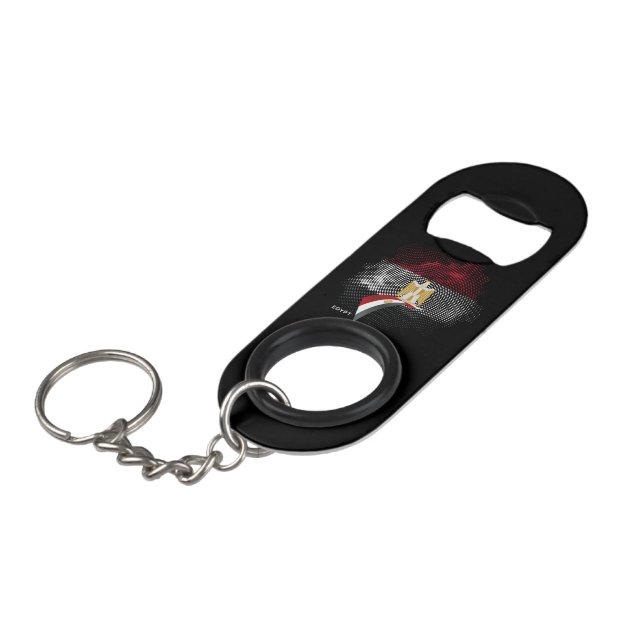 Egypt flag keychain bottle opener (Front Angled)