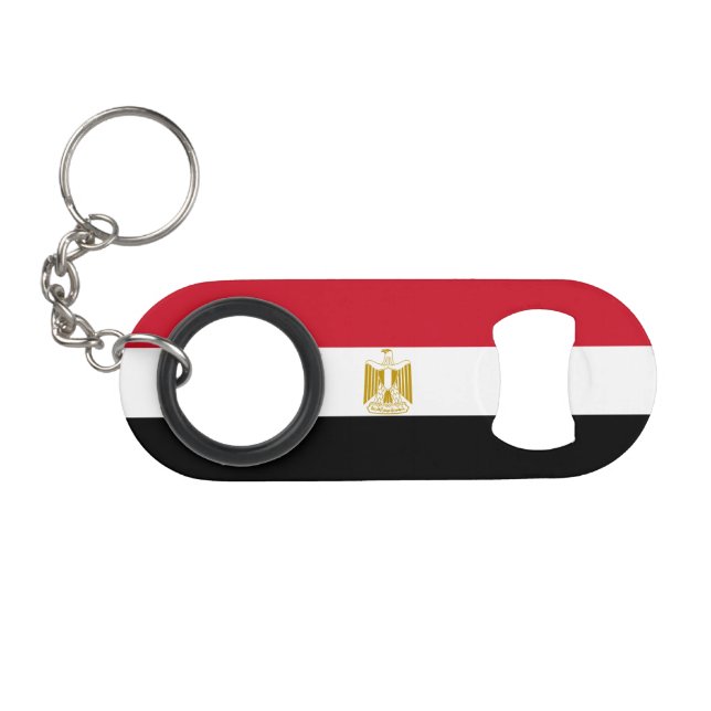 Egypt Flag Keychain Bottle Opener (Front (Horizontal))