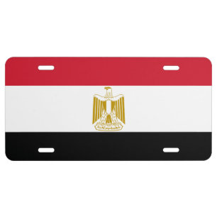 Egypt Flag License Plate