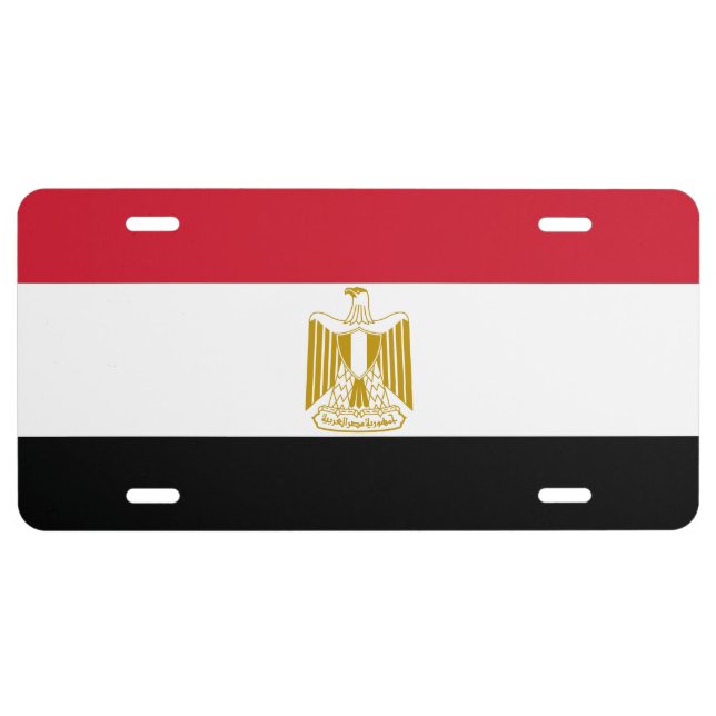 Egypt Flag License Plate (Front)
