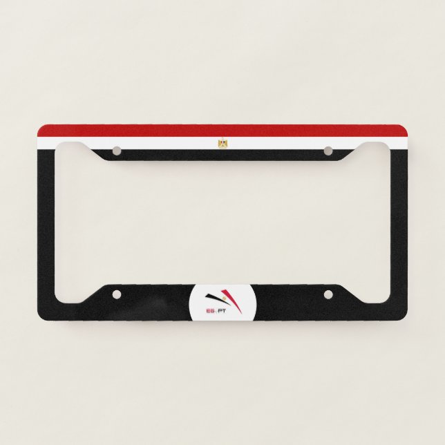 Egypt flag license plate frame (Front)