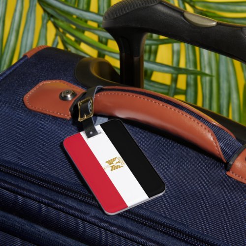 Egypt flag luggage tag