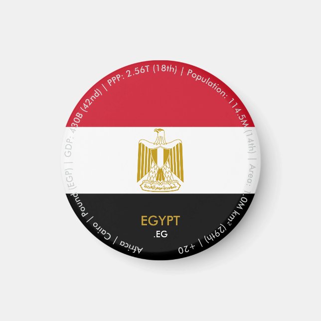 Egypt Flag Magnet (Front)