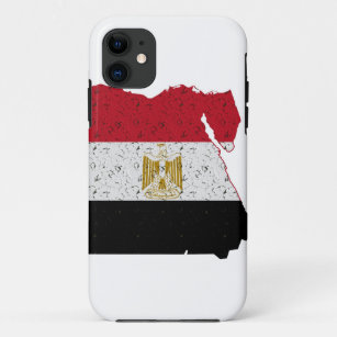 Egypt Flag Map Crackle iPhone 11 Case
