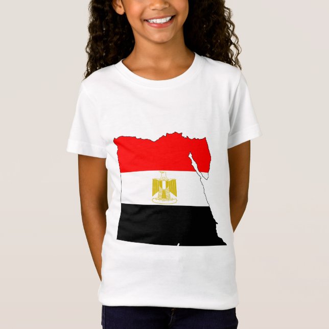 Egypt Flag Map full size T-Shirt (Front)