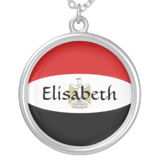 Egypt Flag + Name Necklace