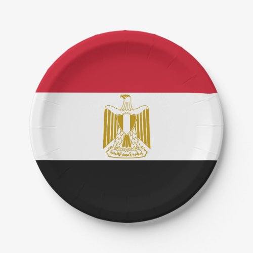 Egypt Flag Paper Plates