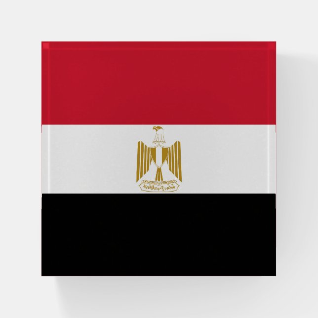 Egypt flag paperweight (Front)