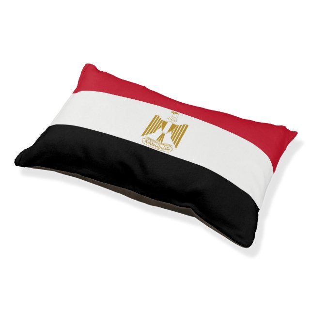 Egypt flag pet bed (Angled)