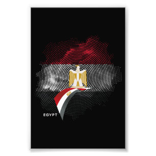Egypt flag photo print