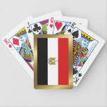 Egypt Flag Playing Cards<br><div class="desc">The design on the back of these playing cards is the flag of Egypt surrounded by a decorative border. The perfect gift for Egyptian friends who like to play a little bridge, whist or poker.</div>