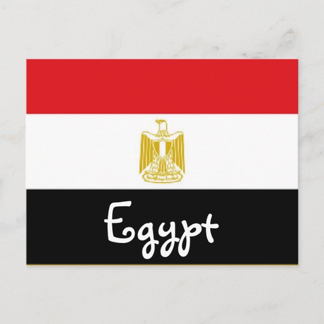 Egypt flag postcard (Front)