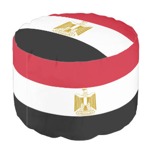 Egypt Flag Pouf
