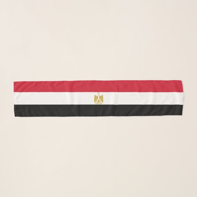 Egypt Flag Scarf (Front (Horizontal))