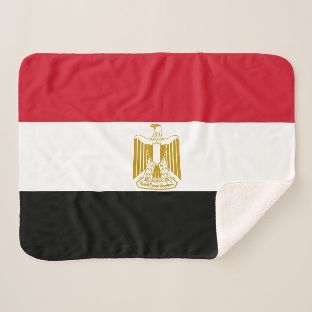 Egypt Flag Sherpa Blanket (Front (Horizontal))