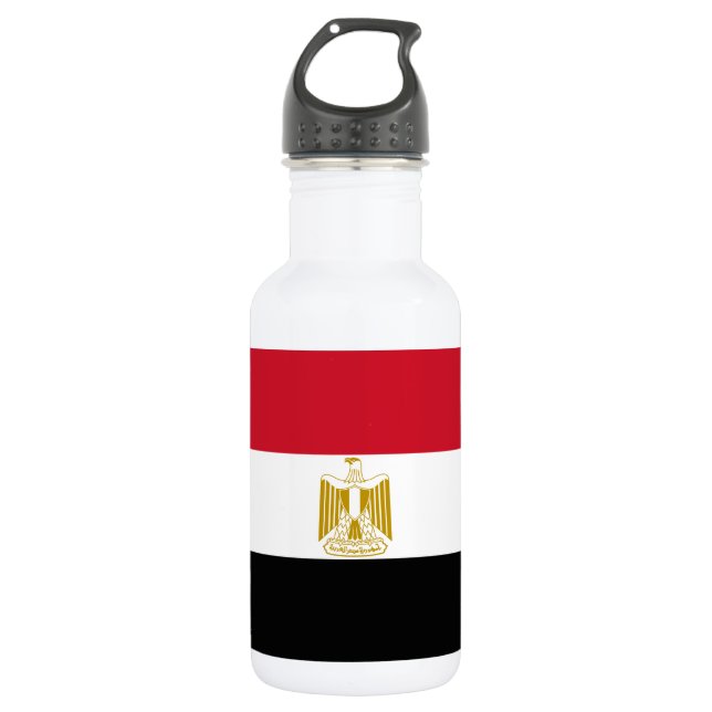 Egypt Flag Stainless Steel Water Bottle (Front)