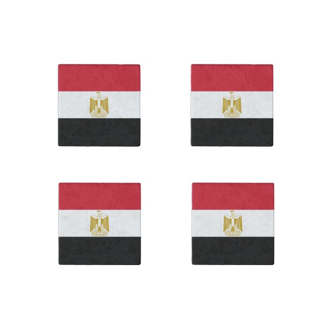 Egypt Flag Stone Magnet (Front)