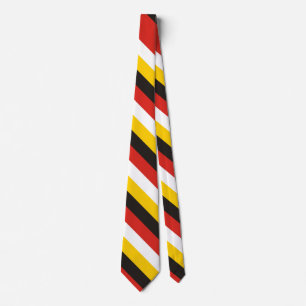 Egypt flag stripes country pattern symbol black re neck tie